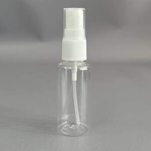 Флакон пластиковый с распылителем Ø30 мм, h -100 мм, объем - 30 мл - прозрачный Флакон пластиковый с распылителем Ø30 мм, h -100 мм, объем - 30 мл - прозрачный