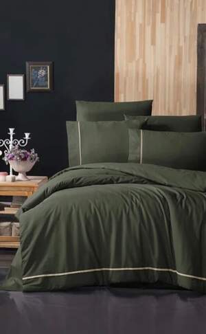 Постільна білизна ранфорс First Choice Alisa Dark Green Постільна білизна ранфорс First Choice Alisa Dark Green