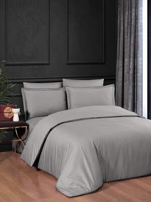 Сатиновое постельное белье La Roman Premium Satin 300TC Lucca ASH Сатиновое постельное белье La Roman Premium Satin 300TC Lucca ASH