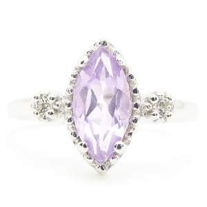 Серебряное кольцо 925 пробы 3,73 гр. с марокканским аметистом и топазами 1,82 карат Серебряное кольцо 925 пробы 3,73 гр. с марокканским аметистом и топазами 1,82 карат