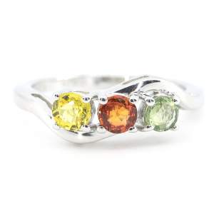 Серебряное кольцо 925 пробы 2,71 гр. с индийскими, шри-ланкийскими, мадагаскарскими сапфирами класса AAAA 0,85 карат Серебряное кольцо 925 пробы 2,71 гр. с индийскими, шри-ланкийскими, мадагаскарскими сапфирами класса AAAA 0,85 карат