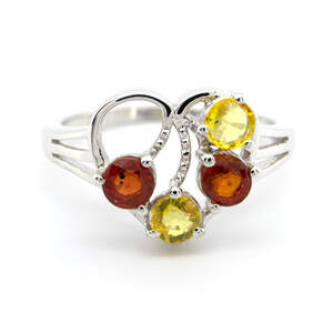 Серебряное кольцо 925 пробы 3,09 гр. с мультисапфирами класса АААА 1,46 карат Серебряное кольцо 925 пробы 3,09 гр. с мультисапфирами класса АААА 1,46 карат
