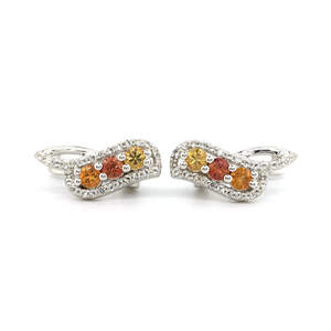 Серебряные серьги 925 пробы 3,99 гр. с индийскими, шри-ланкийскими, мадагаскарскими сапфирами класса AAAA и топазами 1,3 карат Серебряные серьги 925 пробы 3,99 гр. с индийскими, шри-ланкийскими, мадагаскарскими сапфирами класса AAAA и топазами 1,3 карат