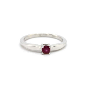 Серебряное кольцо 925 пробы 2,45 гр. с розовым кенийским Рубином класса AAAАA 0,38 карат Серебряное кольцо 925 пробы 2,45 гр. с розовым кенийским Рубином класса AAAАA 0,38 карат