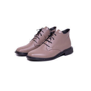 Черевики жіночі, кольору мокко з натуральної шкіри