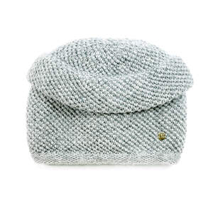 Шапка Інесса світло-сіра, висота 19 см, радіус 20 см