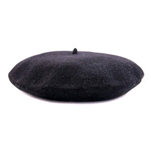 Берет Flora super чорний, діаментр 28 см