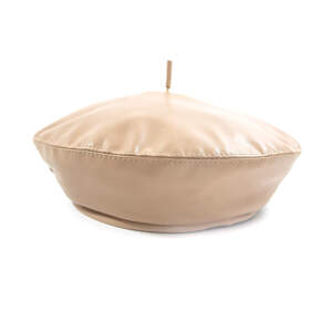 Берет Антенка (еко-шкіра),світла кава, р.57-58