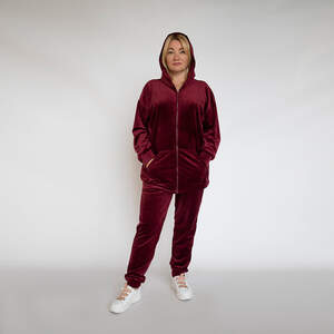 Спортивний костюм на змійці кольору бордо Спортивний костюм на змійці кольору бордо