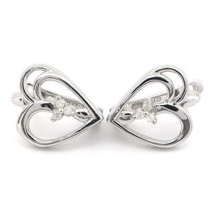 Срібні сережки 925 проби 3,23 г з африканськими діамантами класу VVS1 0,05 карат