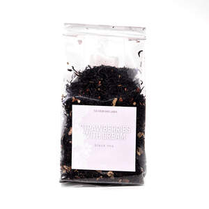 Чай чорний суниця з вершками, 100 г Чай чорний суниця з вершками, 100 г