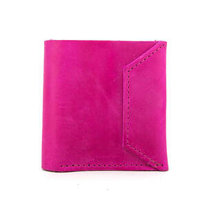 Портмоне Roberto Rietti з натуральної шкіри кольору фуксії