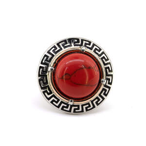 Серебряное кольцо 925 пробы с золотом 375 пробы 5,3 гр. с красным кораллом и черной эмалью 4,5 карат Серебряное кольцо 925 пробы с золотом 375 пробы 5,3 гр. с красным кораллом и черной эмалью 4,5 карат