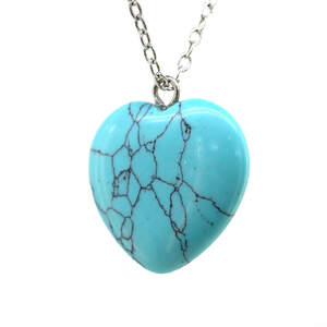 Підвіска 2,77 гр. з зеленою бірюзою 9,5 карат у покритті родієм