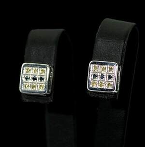 Срібні сережки 925 проби 2,55 г з блакитними Діамантами Норе VVS1 та жовтими канадськими Діамантами VVS1 0,22 карат Срібні сережки 925 проби 2,55 г з блакитними Діамантами Норе VVS1 та жовтими канадськими Діамантами VVS1 0,22 карат