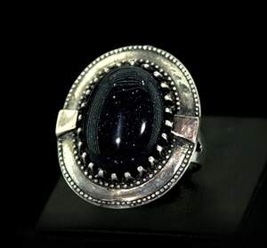 Срібна каблучка 925 проби з золотом 375 проби 9,56 г з Авантюрином 6,34 карат