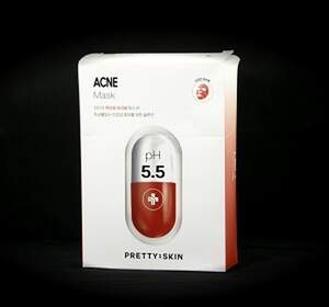 Маска для обличчя pH 5.5 Acne Mask Pretty Skin, 25 мл x 10