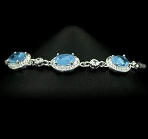 Срібний браслет 925 проби 7,91 г зТурмалінами Індіголітами та цирконами 8,35 карат Срібний браслет 925 проби 7,91 г зТурмалінами Індіголітами та цирконами 8,35 карат