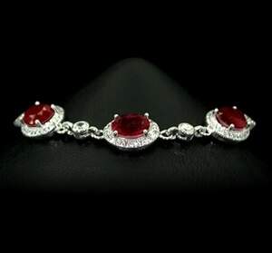 Срібний браслет 925 проби 8,08 г з Турмалінами Рубелітами та цирконами 7,88 карат Срібний браслет 925 проби 8,08 г з Турмалінами Рубелітами та цирконами 7,88 карат