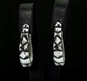 Срібні сережки 925 проби 7,95 г з чорними цирконами 1,2 карат Срібні сережки 925 проби 7,95 г з чорними цирконами 1,2 карат