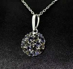 Срібна підвіска 925 проби 3,25 г з кольоровими Альпінітами та цирконами 3,45 карат Срібна підвіска 925 проби 3,25 г з кольоровими Альпінітами та цирконами 3,45 карат