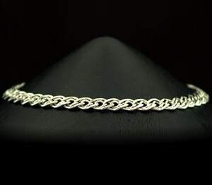 Срібний браслет 925 проби 5,9 г, плетіння Подвійний панцир Срібний браслет 925 проби 5,9 г, плетіння Подвійний панцир