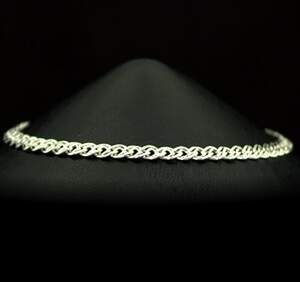 Срібний браслет 925 проби 3,35 г, плетіння Подвійний панцир Срібний браслет 925 проби 3,35 г, плетіння Подвійний панцир