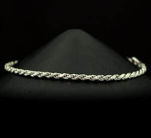 Срібний браслет 925 проби 3,2 г, плетіння Мотузка Срібний браслет 925 проби 3,2 г, плетіння Мотузка