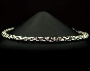 Срібний браслет 925 проби 8,35 г, плетіння Вісімка Срібний браслет 925 проби 8,35 г, плетіння Вісімка