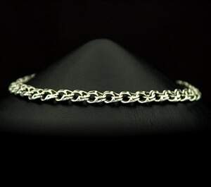 Срібний браслет 925 проби 7,25 г, плетіння Вісімка Срібний браслет 925 проби 7,25 г, плетіння Вісімка