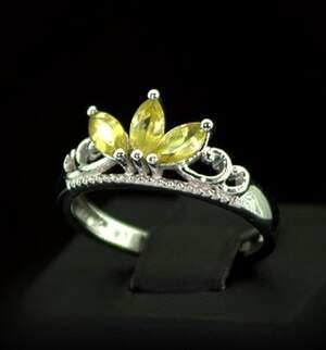 Срібна каблучка 925 проби 2,71 г з блакитними шрі-ланкійськими Сапфірами класу АААА 1,25 карат