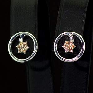 Серебряные серьги 925 пробы 2 г с желтыми Фианитами 0,25 карат Серебряные серьги 925 пробы 2 г с желтыми Фианитами 0,25 карат