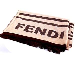 Палантин кольору Brown, репліка Fendi, кашемір 60% шовк 40%, 180*65 см Палантин кольору Brown, репліка Fendi, кашемір 60% шовк 40%, 180*65 см