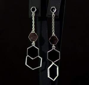 Срібні сережки 925 проби з позолотою 375 проби 5,41 г з Емаллю Срібні сережки 925 проби з позолотою 375 проби 5,41 г з Емаллю