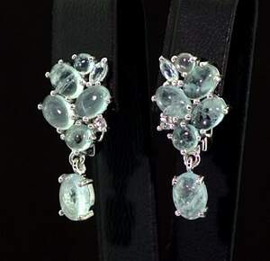 Срібні сережки 925 проби 5,04 г з замбійськими Аквамаринами та топазами зі США 5,87 карат Срібні сережки 925 проби 5,04 г з замбійськими Аквамаринами та топазами зі США 5,87 карат