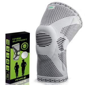 Наколінник Посилений Еластичний ANRI.E. KS-001 (Сірий, 1 шт)