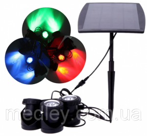 Подводный фонарь на солнечной батарее АМФИБИЯ RGB