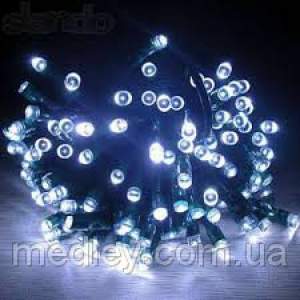 Светодиодная гирлянда на солнечной батарее 100 LED белый 12м Светодиодная гирлянда на солнечной батарее 100 LED белый 12м