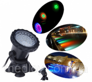 Подводный RGB прожектор  36 LED