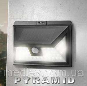 Светодиодный светильник на солнечной батарее с датчиком движения ARILUX 46 Led AL-SL11 3 режима Пирамида Светодиодный светильник на солнечной батарее с датчиком движения ARILUX 46 Led AL-SL11 3 режима Пирамида