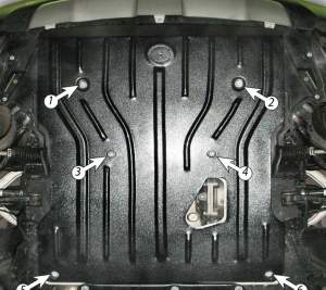 Защита картера BMW X6 с 2008г