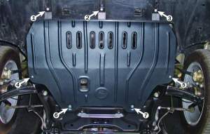 Защита картера Citroen C4 с 2005г -