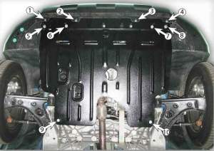 Защита картера Citroen Nemo с 2008г -
