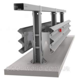 Огородження мостове металеве бар'єрного типу 11МД Мостове двостороннє бар'єрне огородження