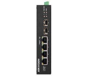 DS-3T0506HP-E/HS 4-портовый неуправляемый POE коммутатор Hikvision
