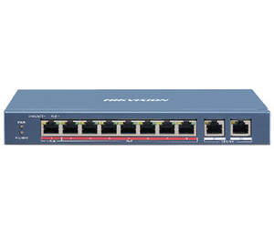 DS-3E0310HP-E 8-портовый неуправляемый POE коммутатор Hikvision