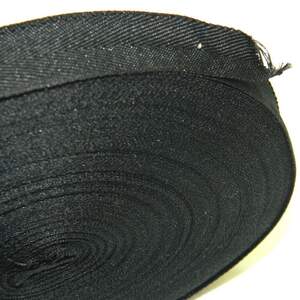 1,5 см Киперная лента (синтетическая, черная) - 46м. 1,5 см Киперная лента (синтетическая, черная) - 46м.