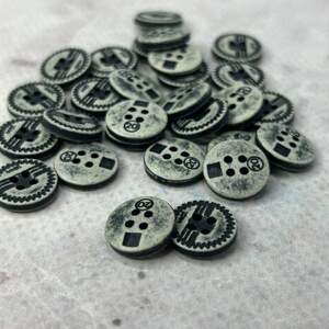 10 шт. - Пуговицы рубашечные Ø-13мм цвет зеленый 10 шт. - Пуговицы рубашечные Ø-13мм цвет зеленый