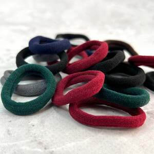 100 шт - Набор резиночки бесшовные 3см - темный микс