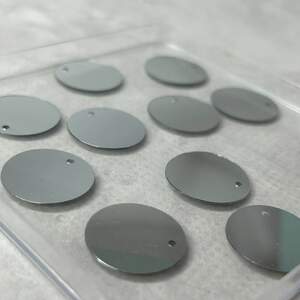 Ø19мм Пайетка монетка круглая 5г - серебро